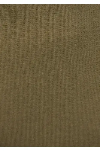 Bisiklet Yaka Haki Basic Sweatshirt 1610198-71547-Yeşil - 7