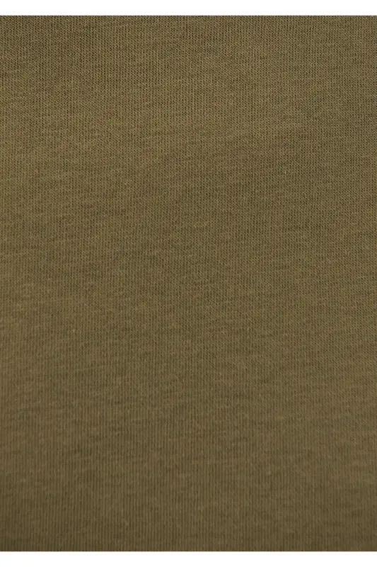 Bisiklet Yaka Haki Basic Sweatshirt 1610198-71547-Yeşil - 7