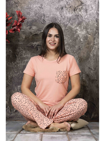 Bisiklet Yaka Kadın Pijama Takım - 4