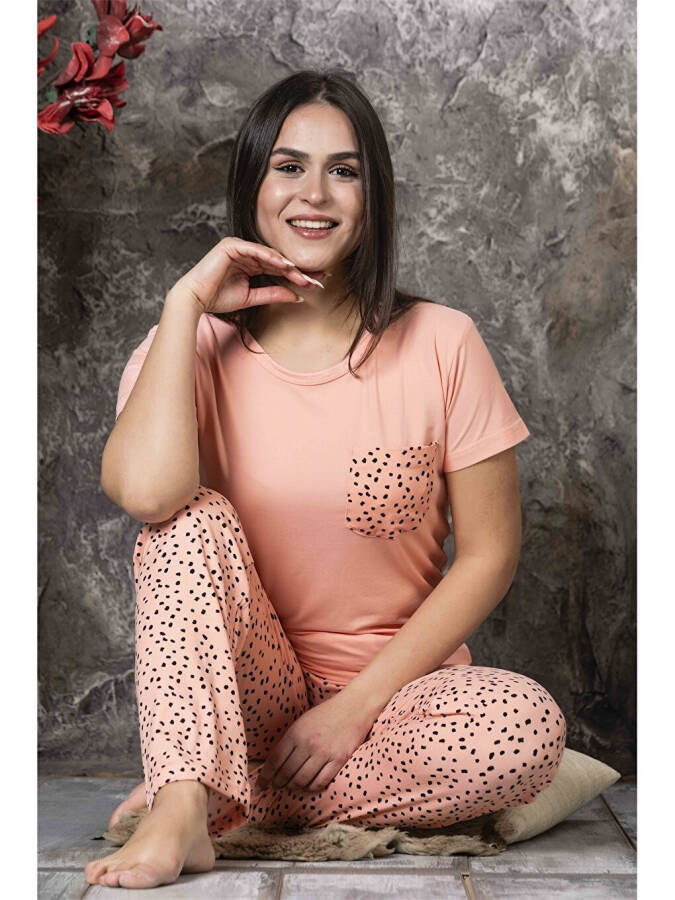 Bisiklet Yaka Kadın Pijama Takım - 6