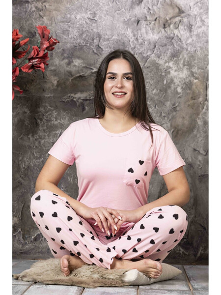 Bisiklet Yaka Kadın Pijama Takım - 4