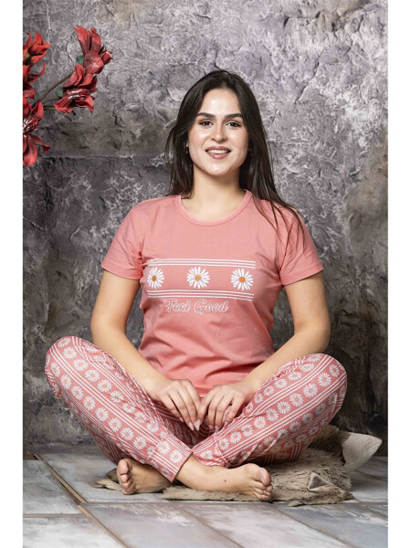 Bisiklet Yaka Kadın Pijama Takım - 4