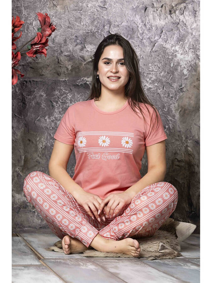 Bisiklet Yaka Kadın Pijama Takım - 6