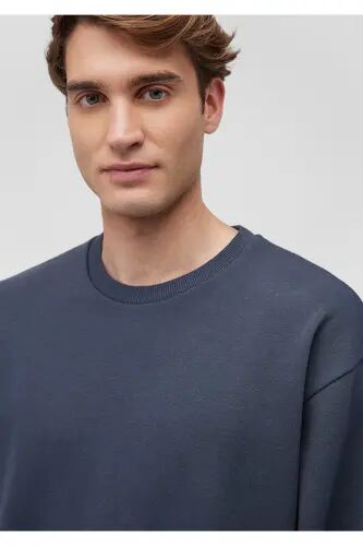 Bisiklet Yaka Lacivert Basic Sweatshirt 0S10276-87822 - Lacivert-87822 - 5