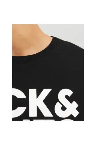 Jjecorp Logo Bisiklet Yaka Erkek T-shırt 12151955 Siyah-Black - 3