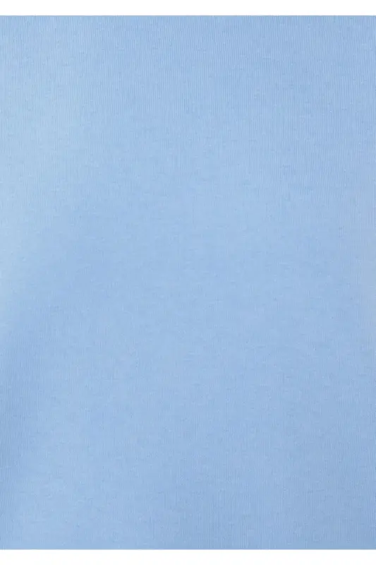 Bisiklet Yaka Mavi Basic Sweatshirt 1610198-444-Mavi - 6