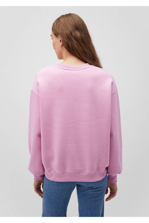 Bisiklet Yaka Pembe Basic Sweatshirt 1610198-71117 - 25