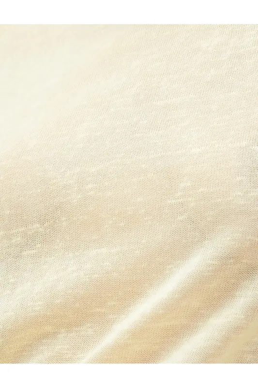 Bisiklet Yaka Tişört Reglan Kol-Sarı - 6