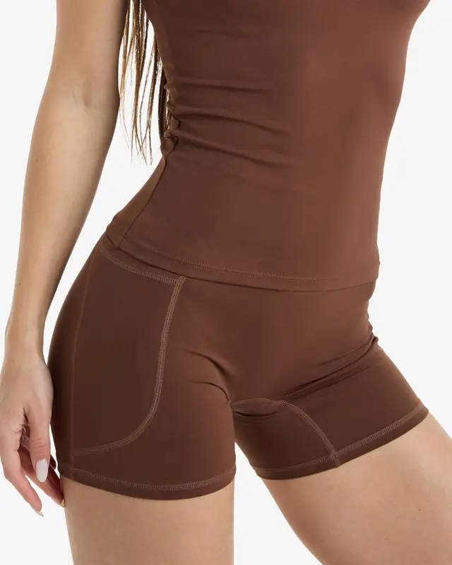 Bike Shorts - BROWN - 7SABER