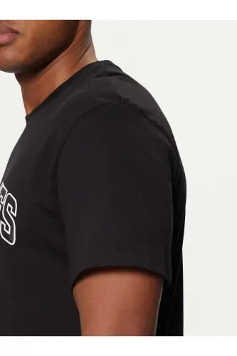 Biskvit Yoqa Logotip Bosmali футболka Qora-Qora - 7