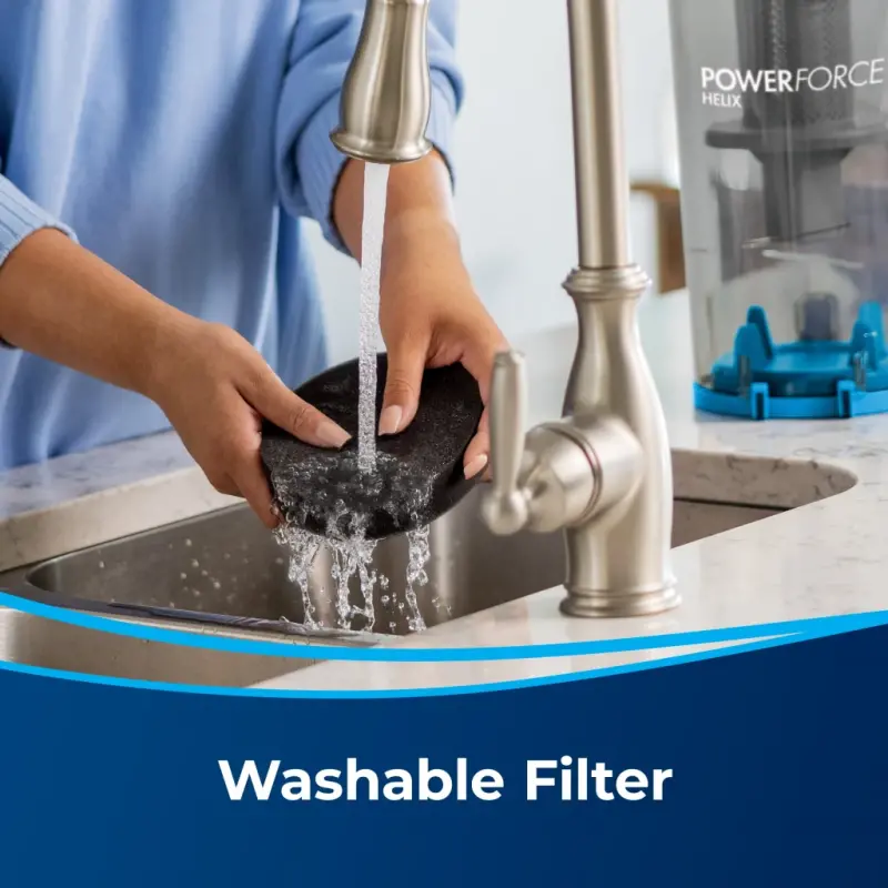 BISSELL PowerForce Helix, Bagless, Upright Vacuum, Pet Friendly, Scatter-Free Technology, Helix Dirt Separation System, Lightweight, 3313, Blue & Black-BLUE - 8