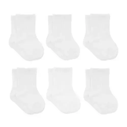bistyle Baby Grip Ankle Socks 6 Pairs | Newborn Infant Toddlers Socks Organic Cotton | Kids Boys Girls Ankle - 7