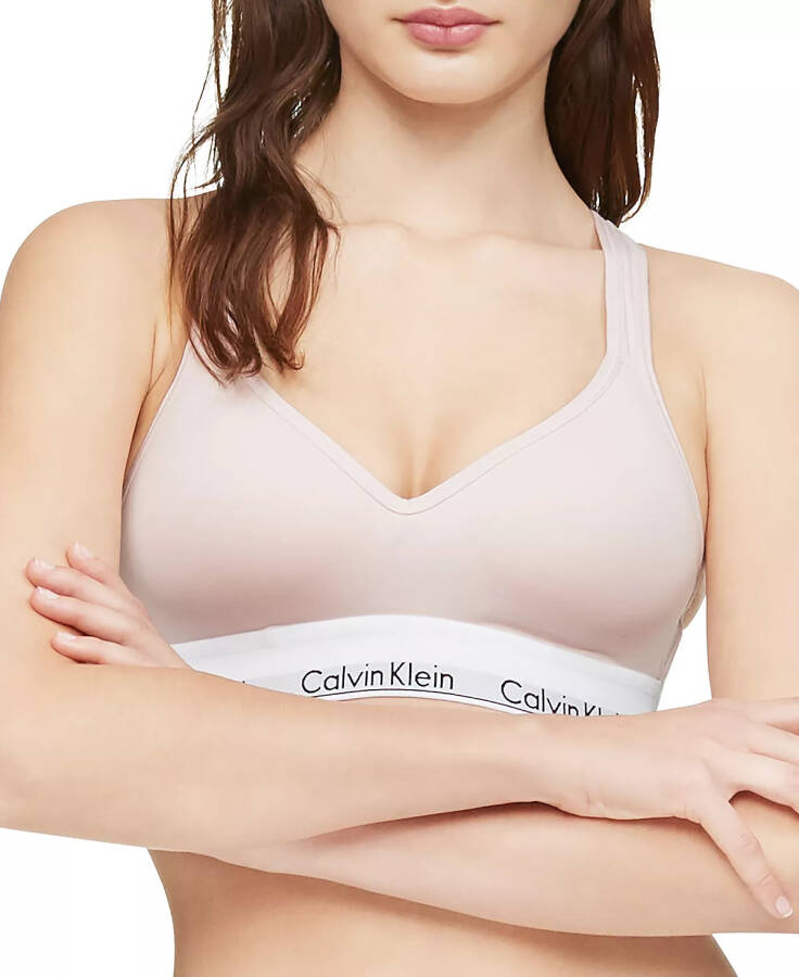 Бюстгальтер Calvin Klein для женщин Modern Cotton Padded Bralette QF1654 Nymph's Thigh (Nude 5) - 2