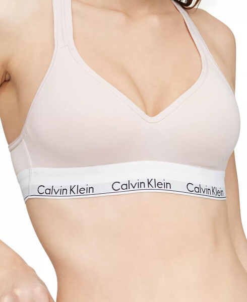 Бюстгальтер Calvin Klein для женщин Modern Cotton Padded Bralette QF1654 Nymph's Thigh (Nude 5) - 3