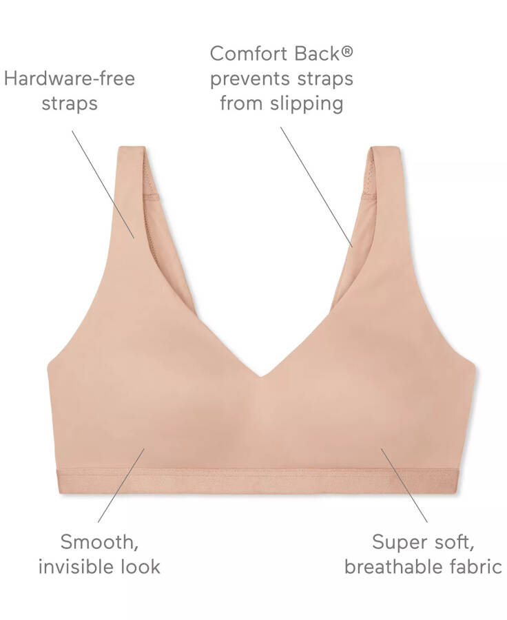 Бюстгальтер Warners® Cloud 9® Super Soft, Smooth Invisible Look Wireless Lightly Lined Comfort Bra RM1041A Butterscotch (Nude 5) - 4