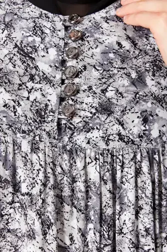 Бюзгю Робадан Оню Дюгмели Вискон Кумаш Тессетюр Гийим Анне Эльбисеси Намаз Эльбисеси-Дога Дезен Гри - 6