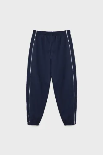 Biyeli jogger pantolon-Lacivert - 6