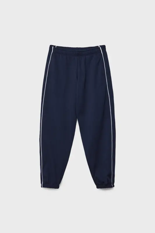 Biyeli jogger pantolon-Lacivert - 5