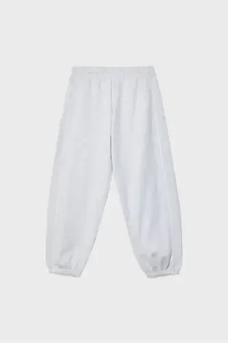 Biyeli jogger shim - Ochiq kulrang - 5