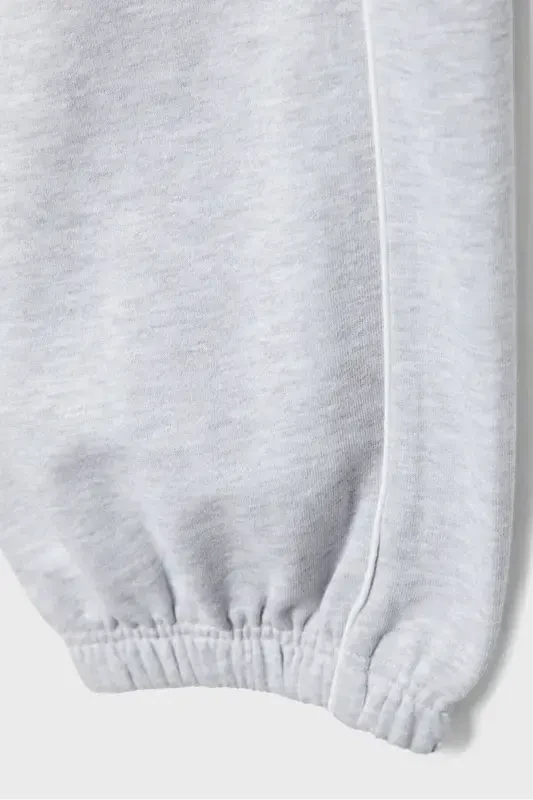 Biyeli jogger shim - Ochiq kulrang - 7