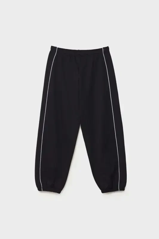 Biyeli jogger shim - Qora - 5