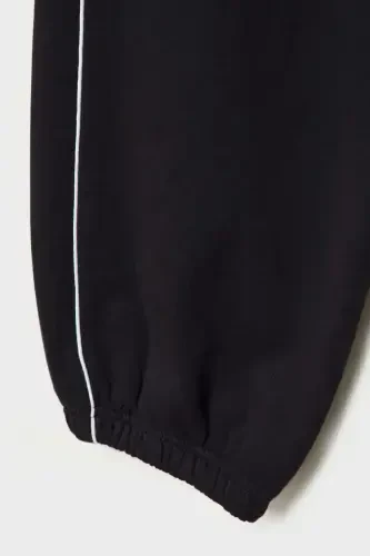 Biyeli jogger shim - Qora - 7