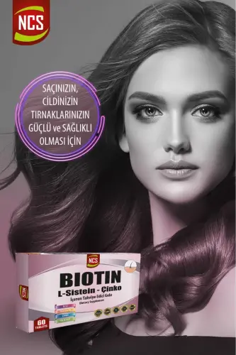 Biotin Folic Acid 60 Tablet L-sistein Metiyonin 2500 Mcg Çinko Vitamin B12 - 8