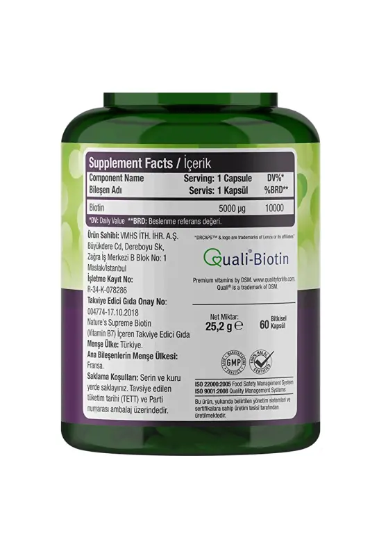 Biotin 5000 Mcg 60 Kapsül - 5