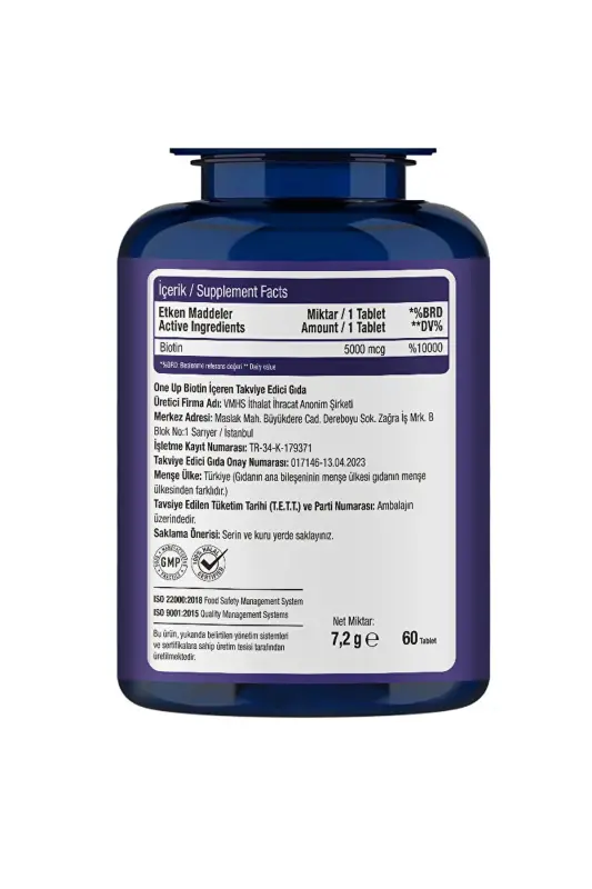 Biotin 5000 Mcg 60 Tablet - 3