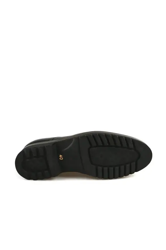 Black 100% Leather Eva Sole Oxford Casual Shoe - 4