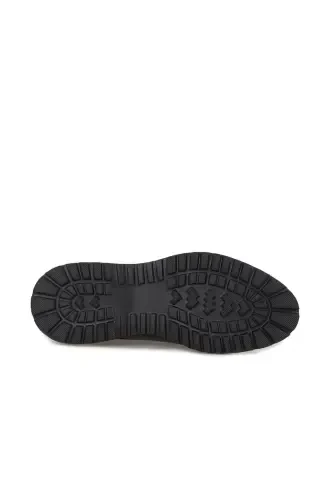 Black 100% Leather Lace-up Eva Sole Oxford Casual Shoes - 5