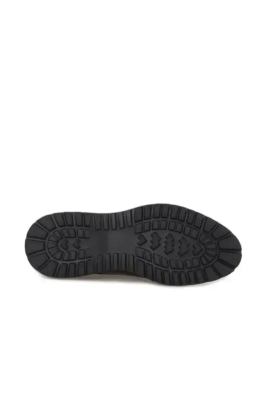 Black %100 Leather Laced Eva Sole Oxford Casual Shoes - 5