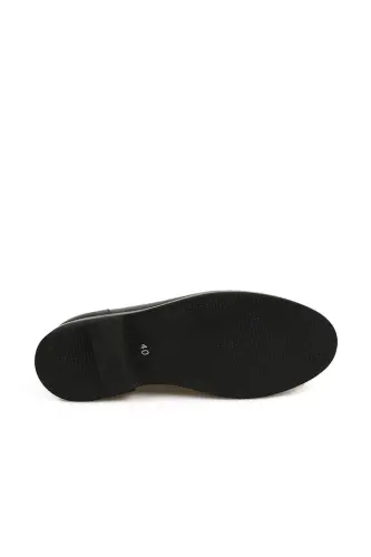 Black 100% Leather Loafer with Eva Sole Casual Shoe - 4