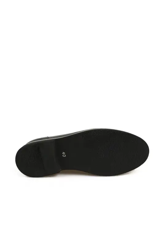 Black 100% Leather Loafer with Eva Sole Casual Shoe - 4