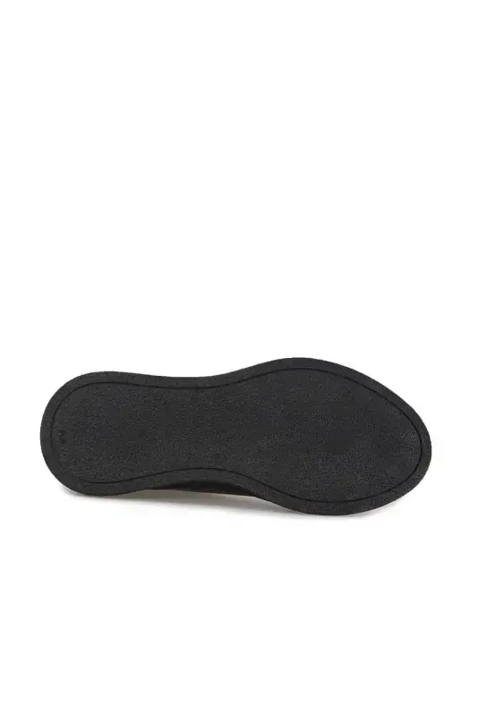 Black 100% Leather Stitched Sole Sneaker Shoes - 4