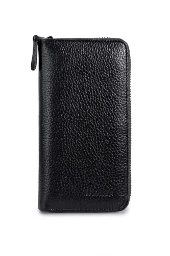 Black 100% Leather Wallet with Gift Box 