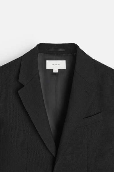 Black 100% Wool Blazer - 10