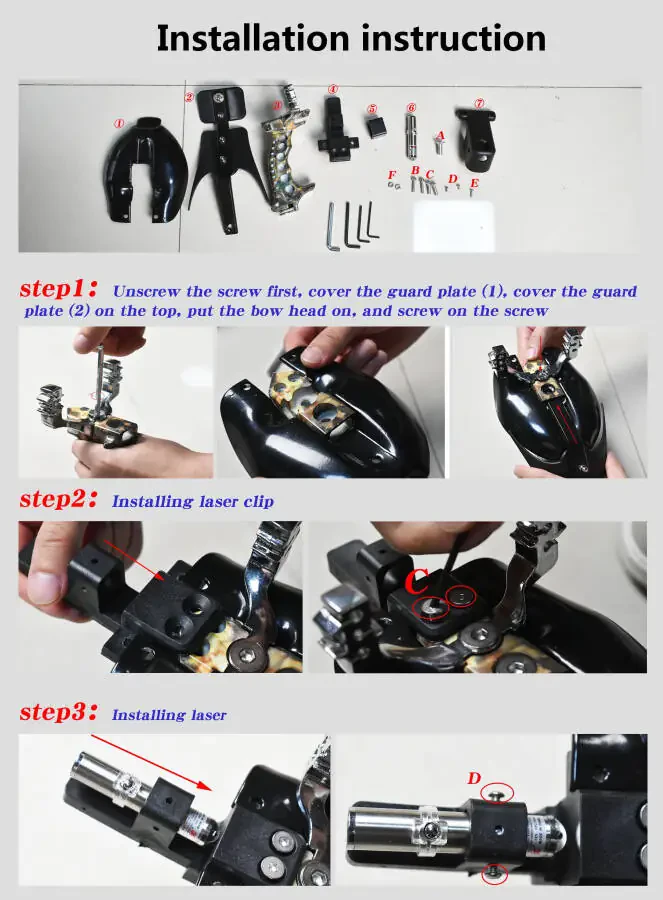 Black Adult Hunting Slingshot with Stainless Steel Guard Plate Clianle - 10