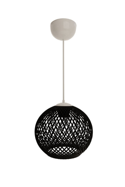 Black Ball Pendant Chandelier with White Cable - GÖKDAĞ GROUP G G (1)