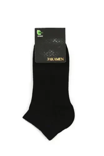 Black Bamboo Ankle Socks - JAKAMEN (1)