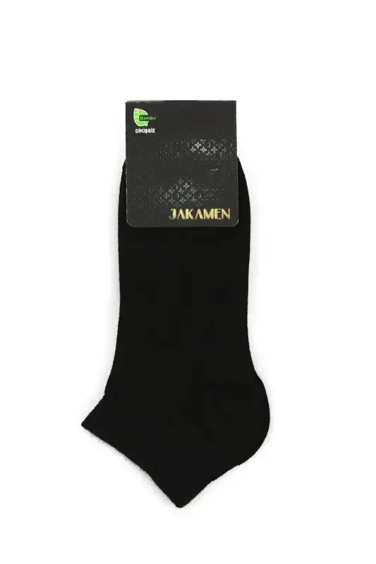 Black Bamboo Ankle Socks - JAKAMEN