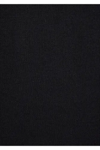 Black Basic Sweatshirt, Half Zip, 0S10278-900 - 8