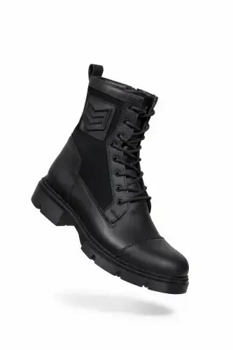 Black Black Men's Boots 0012638 - 5
