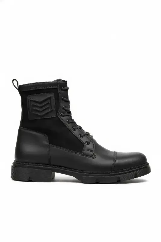 Black Black Men's Boots 0012638 - 6