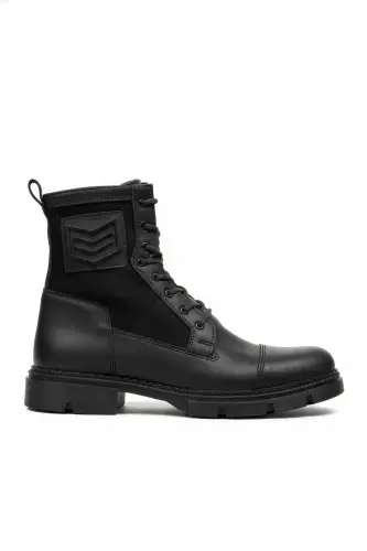 Black Black Men's Boots 0012638 - 7