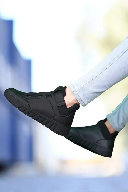 Black Black Unisex Sneaker Boot 0012383 - 4