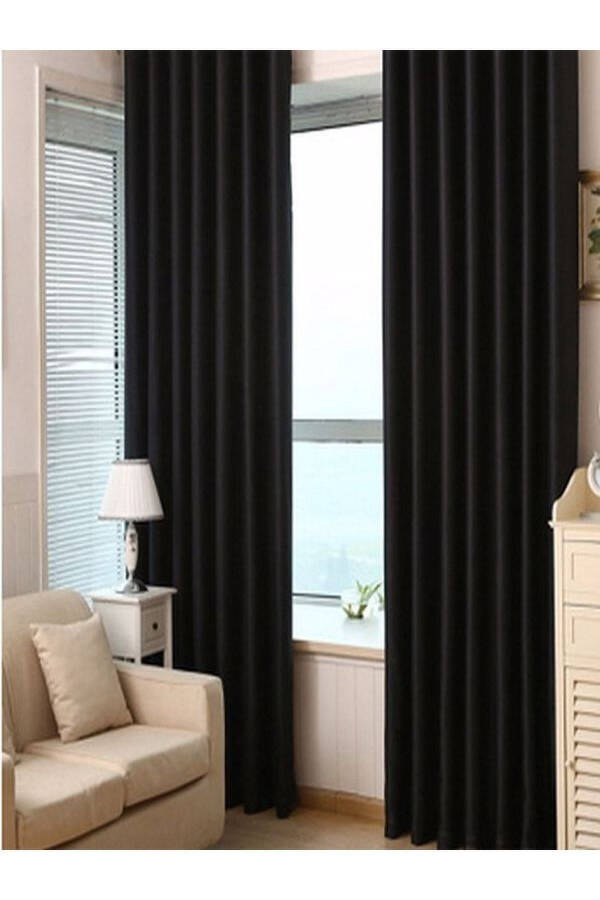 Black Blackout Roller Shade - 2