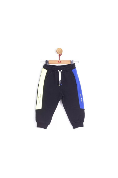 Black Blue Baby Boy Sweatpants - 5