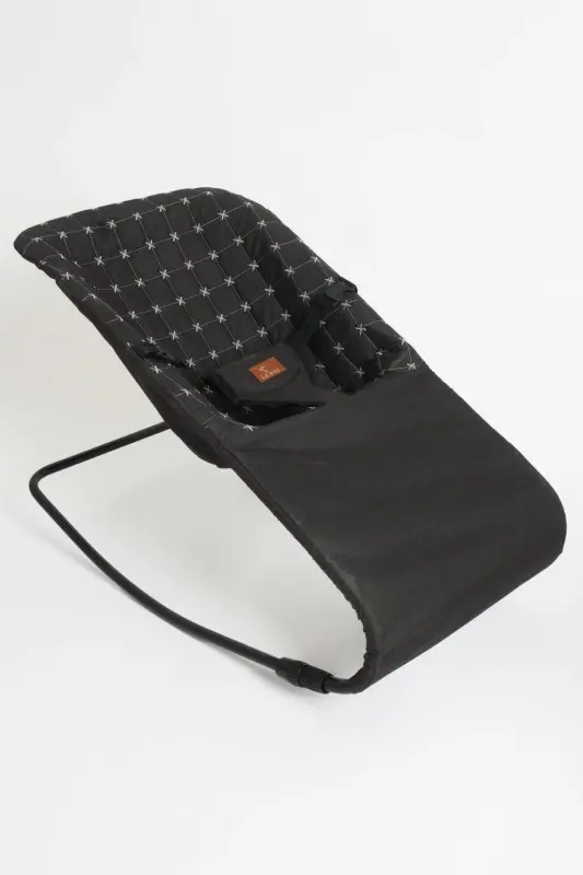 Black Bouncer & High Chair 2 in 1-Blackhhh - 3