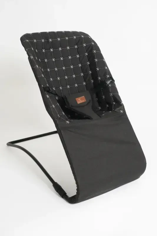 Black Bouncer & High Chair 2 in 1-Blackhhh - LOOVE BEBE